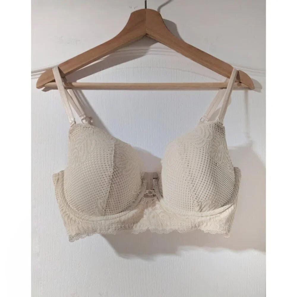 Aerie | Real Power Balconette Lightly Lined Be Free Lace Bra (38DD)